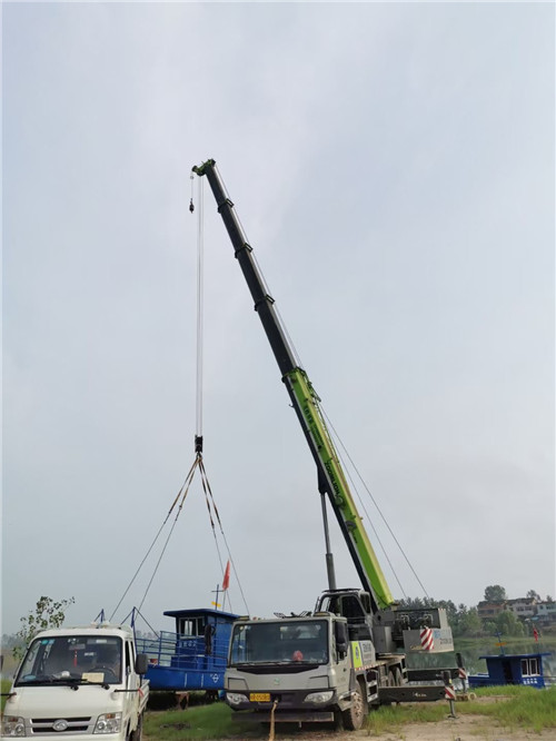 舒兰市桥梁建设吊装案例